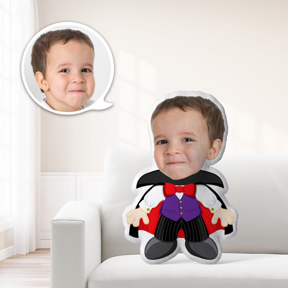 Photo Pillow Face Pillow Personalized Pillow Custom Pillow Minime Pillow Doll Vampire Halloween