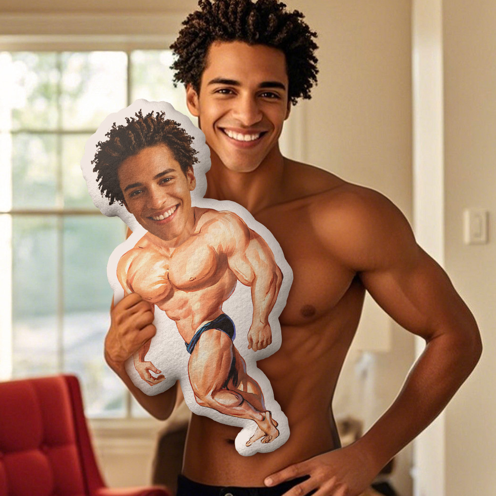 Custom Pillow Face Body Pillow Personalized Muscle Man Pillow Gift Pillow Toy Throw Pillow MiniMe Pillow Dolls