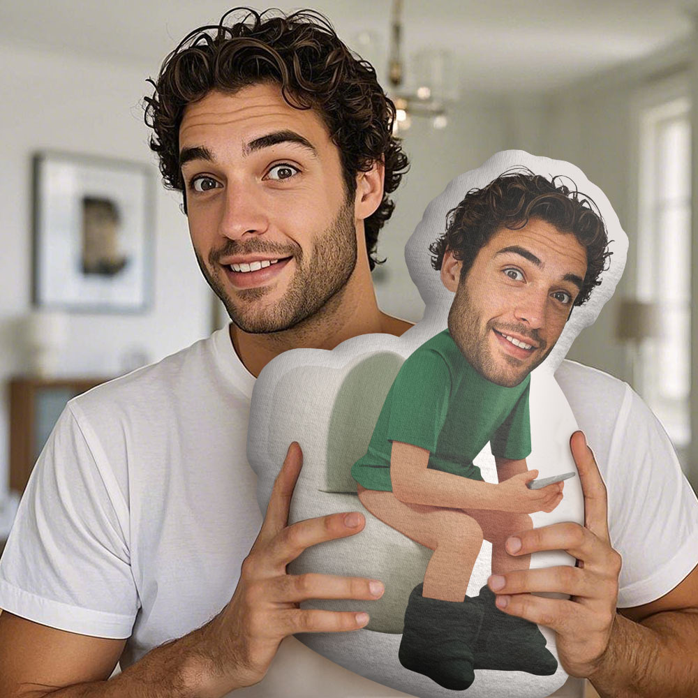 Custom Face Pillow Funny Boyfriend Photo Pillow MiniMe Doll