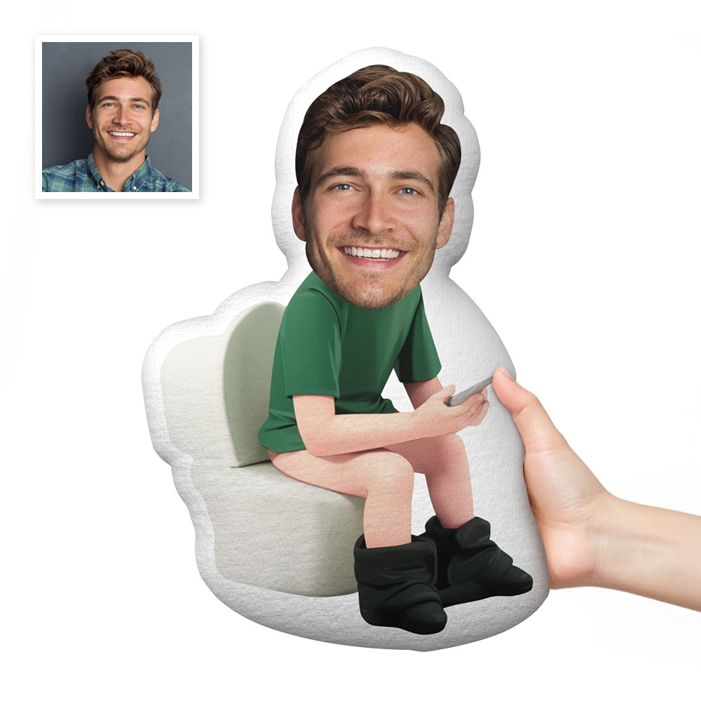Custom Face Pillow Funny Boyfriend Photo Pillow MiniMe Doll