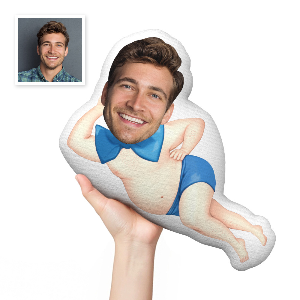 Custom Face Pillow Gag Boyfriend Photo Pillow MiniMe Doll