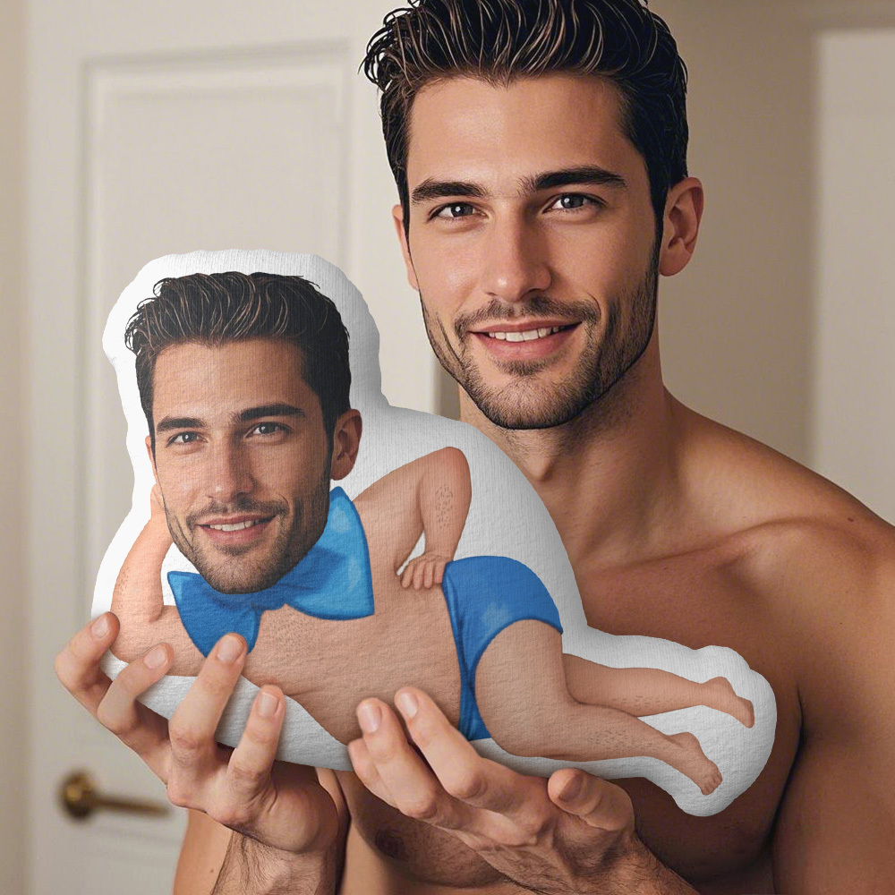 Custom Face Pillow Gag Boyfriend Photo Pillow MiniMe Doll