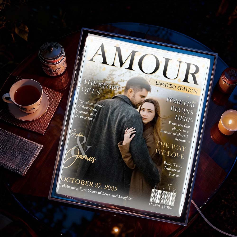 Personalized Magazine Cover Night Light