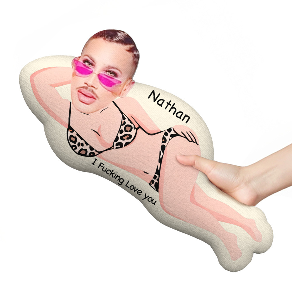 Custom Face Pillow Funny Minime Throw Pillow Custom Photo Personalized Photo Minime Pillow Gift for Him