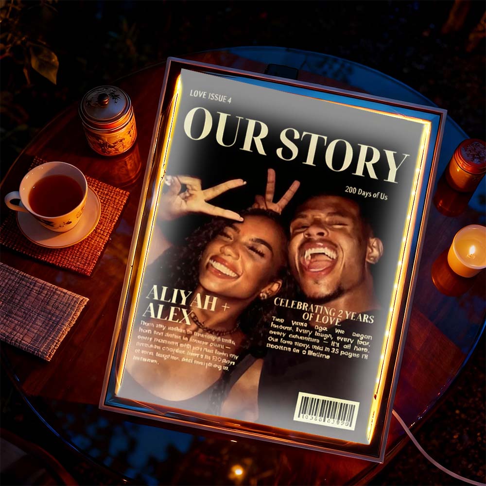 Personalized Magazine Cover Night Light