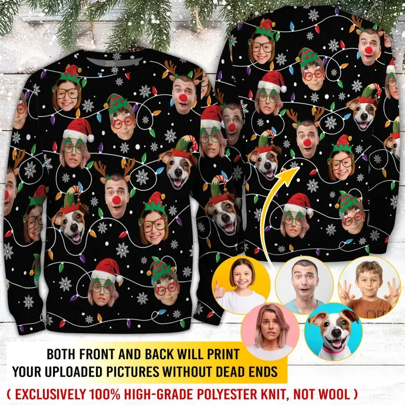 Custom Ugly Christmas Sweatshirt for Loved Ones