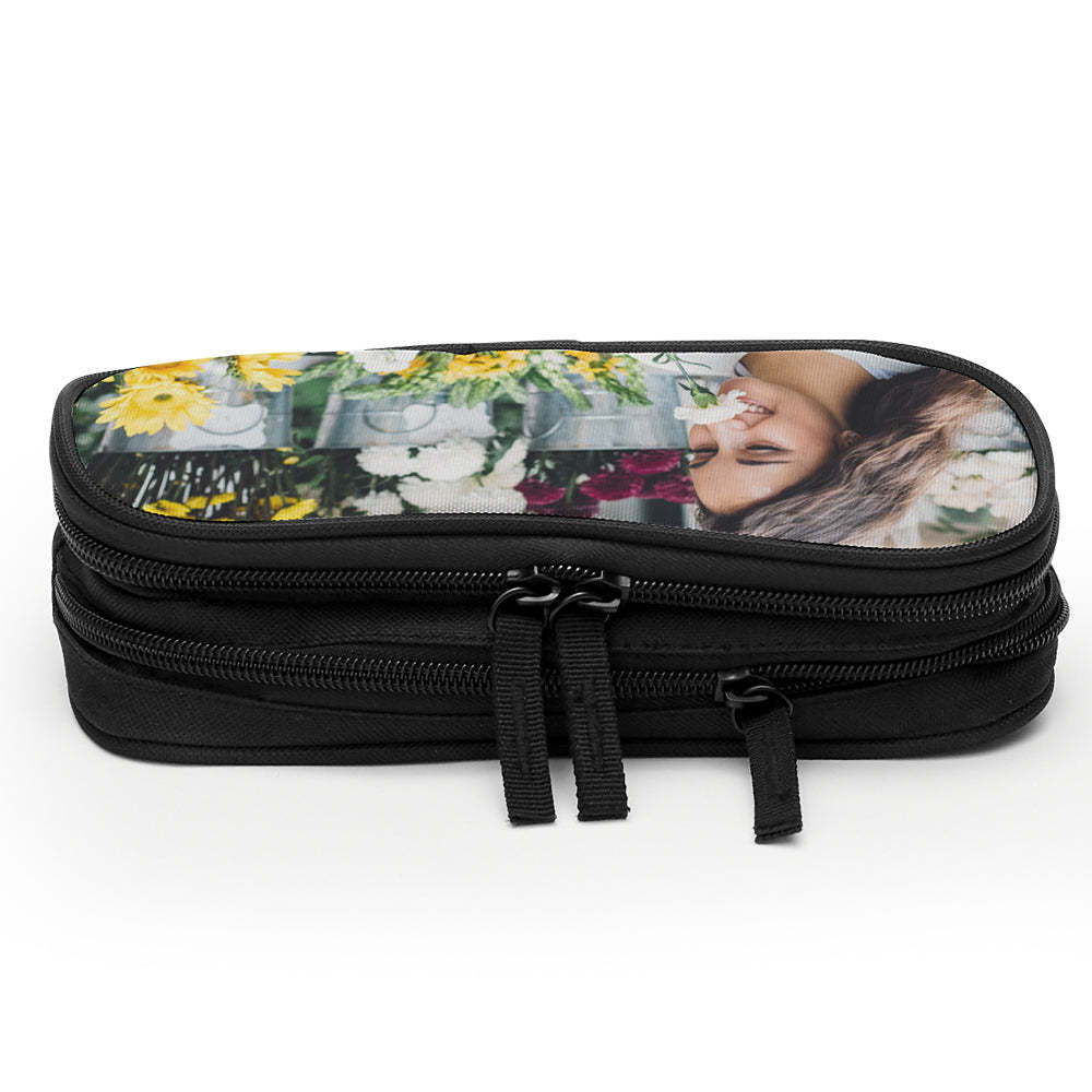back to school custom photo pencil case