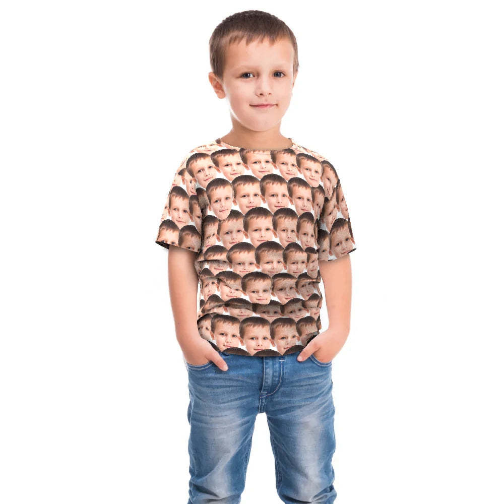 Custom Face Sweatshirt All Over Print Tee Mash Women's  Sweatshirt for Gift