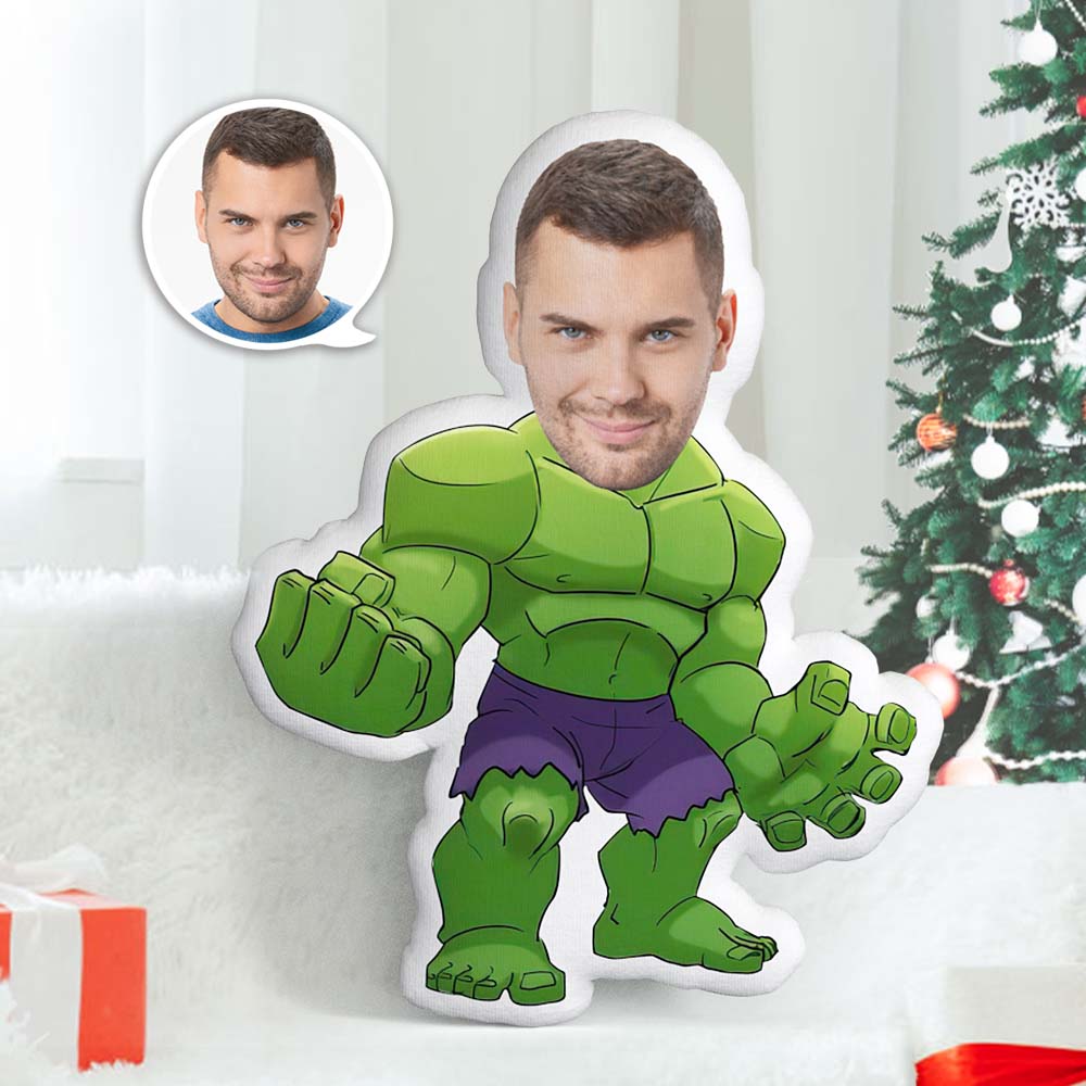 Custom Face Pillow Personalized Incredible Hulk Pillow Christmas Gifts