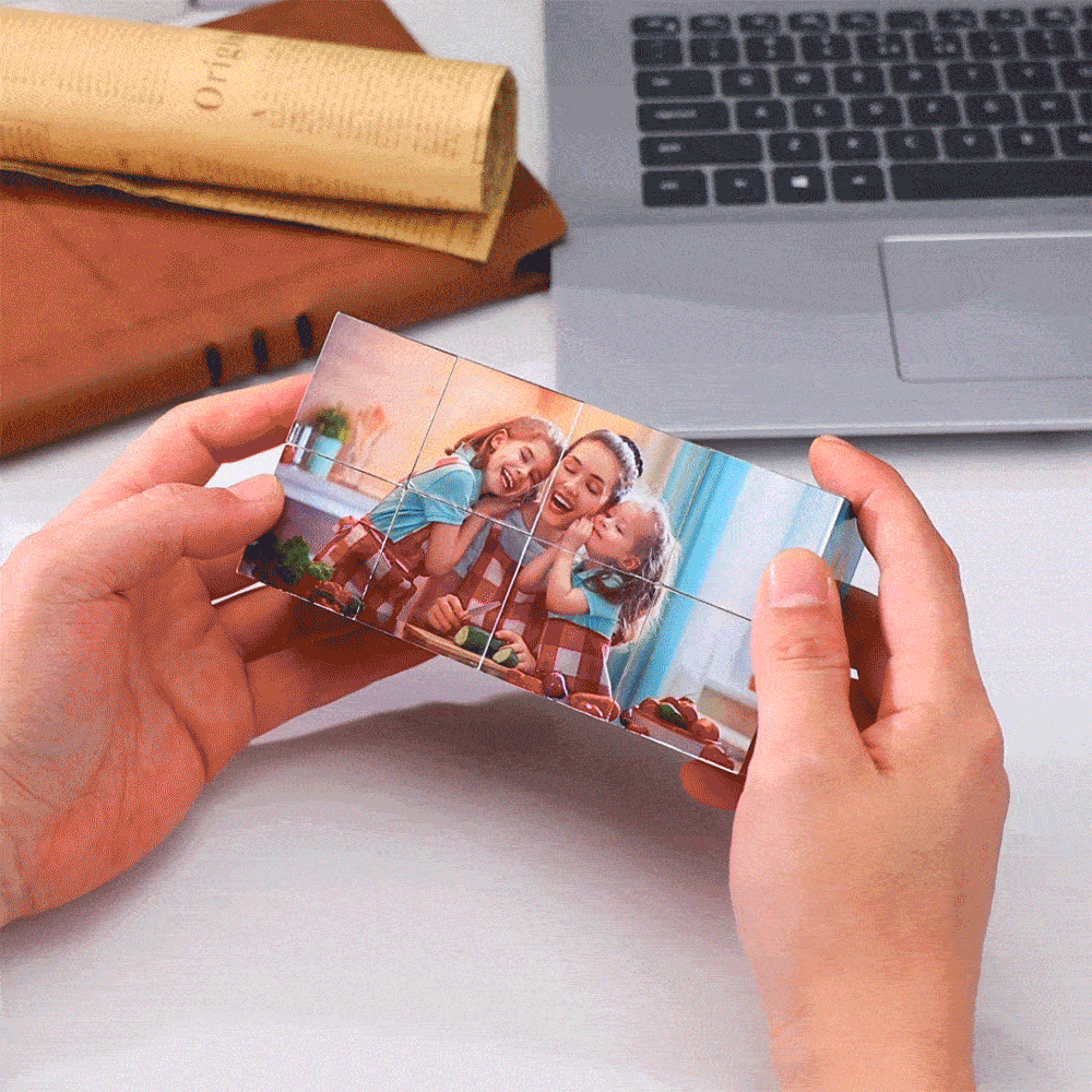 Custom Infinity Photo Cube Multiphoto Rubic Cube Creative Gifts - mysiliconefoodbag