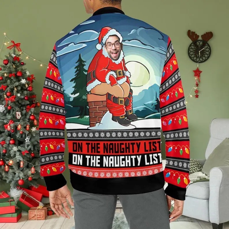 Custom Naughty Ugly Christmas Sweater for Couiples