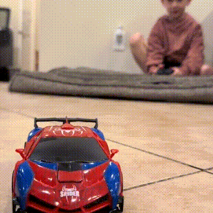 Remote Control Car with One Button Transformation, RC Cars Transforming into Robot, 2.4Ghz 360 Degree Rotation Police Car with Light, 1:18 Scale Transform Toys for Boys Girls Kids 4-7 8-12 6-8