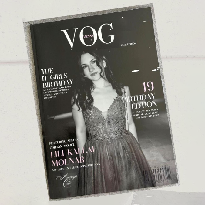 Custom Magazine for Birthday Vintage Retro Style Magazine for Her Birthday