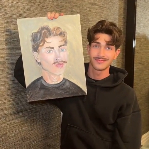 “Drawing of Us” Personalized Paint Kit – Turn Your Photo into a Date Night Canvas (12 Colors Included)