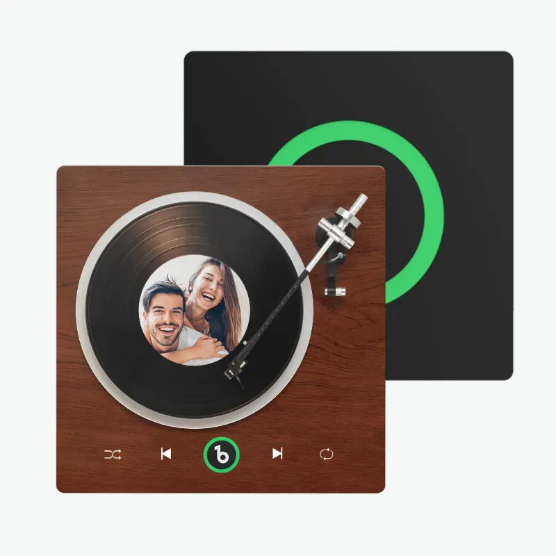 New Upgrade Custom Music Fridge Magnet Colorful Frame Album Fridge Magnet Can Play Songs Gift for Couple Valentine's Day Gifts