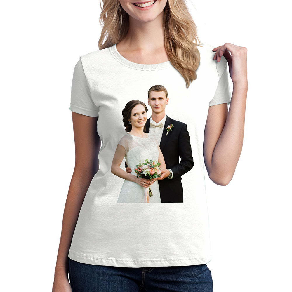 Custom Face Photo T-shirt For Women and Men-To Best Man And Bridesmaid