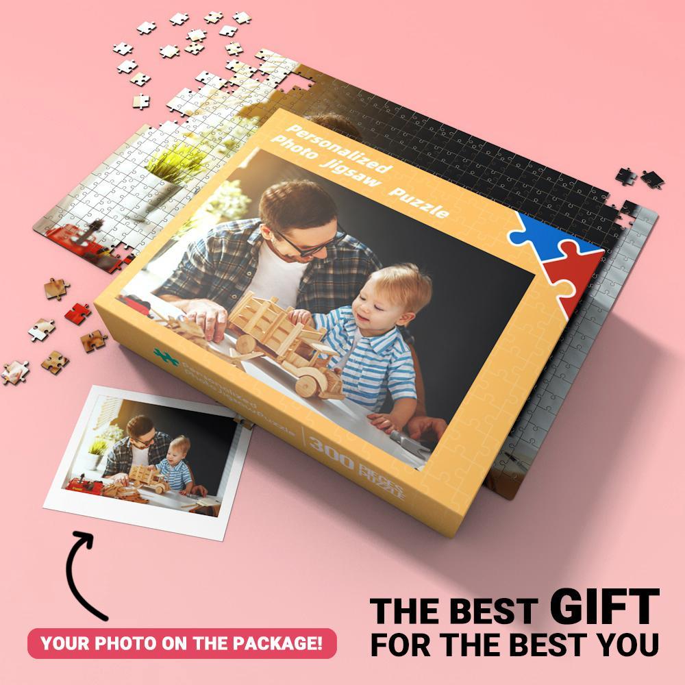 Custom Photo Jigsaw Puzzle Best Indoor Gifts For Father and Grandpa - mysiliconefoodbag