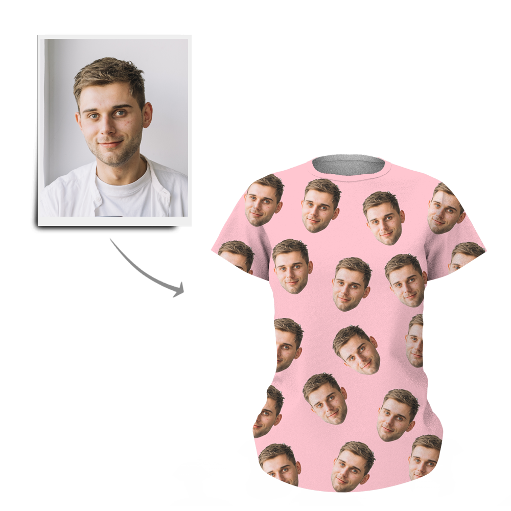 Custom My Face  All Over Print Women's T shirt