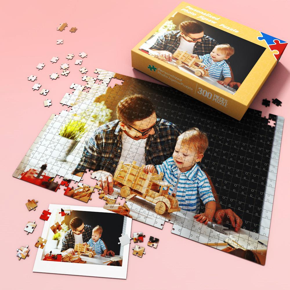 Custom Photo Jigsaw Puzzle Best Indoor Gifts For Father and Grandpa - mysiliconefoodbag