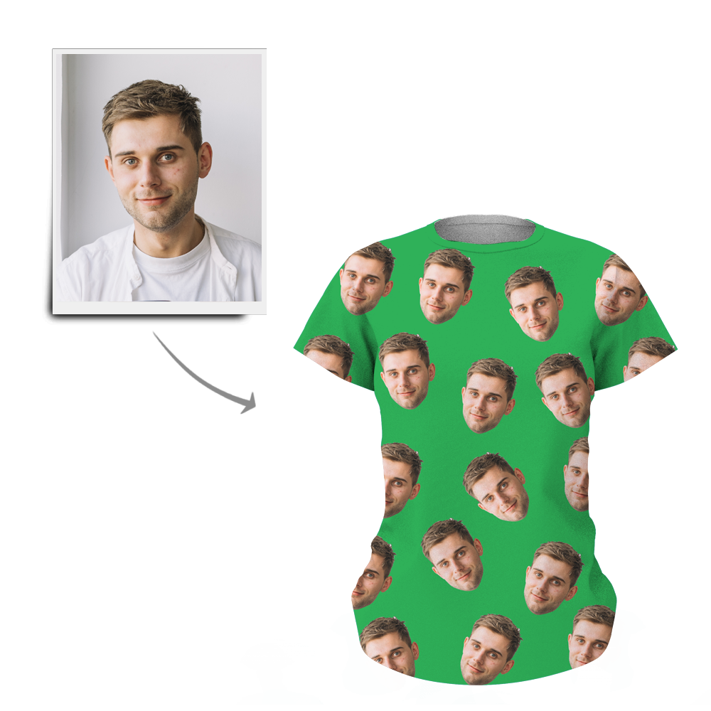Custom My Face  All Over Print Women's T shirt