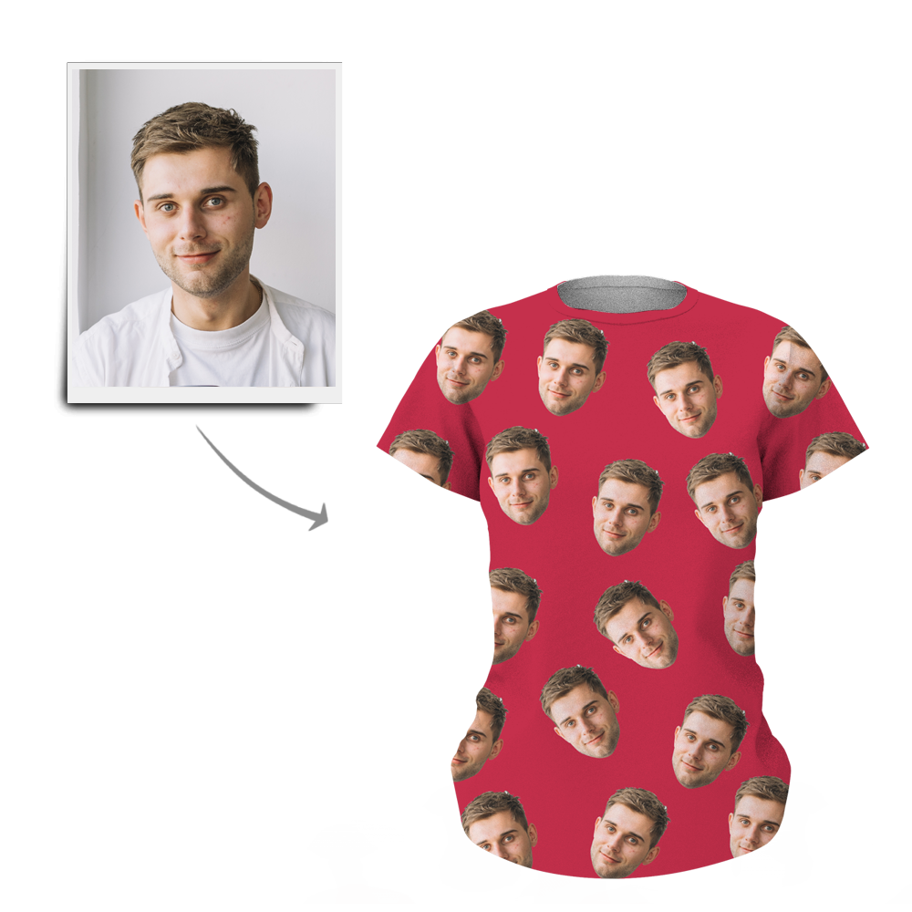 Custom My Face  All Over Print Women's T shirt