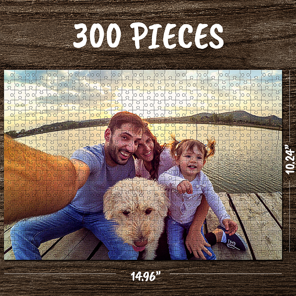 Custom Your Family Christmas Photo Puzzle 35, 150, 300, 500, 1000 Piece Jigsaw