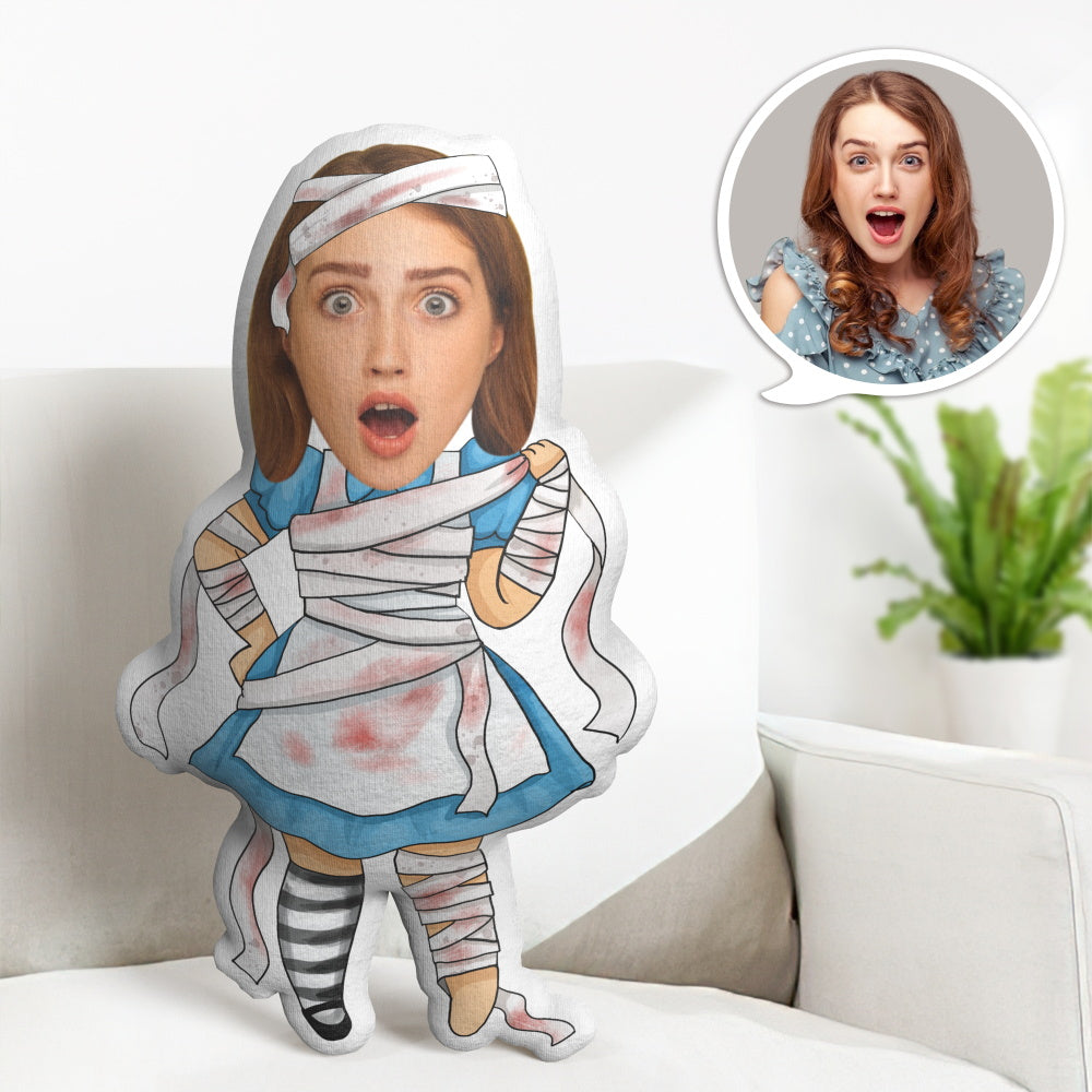 Custom All Saints' Day Gifts Personalized Halloween Minime Throw Pillow