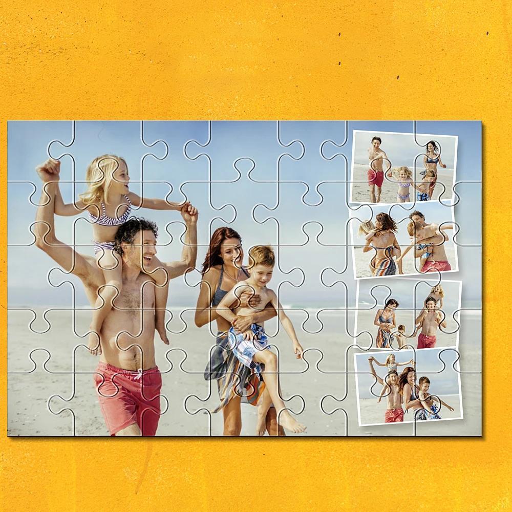 Custom Collage Photo Puzzle 35-1000 Piece Love Family Jigsaw - mysiliconefoodbag