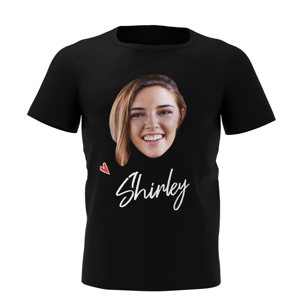 Custom Photo Name Man T-shirt For Wedding Bridegroom