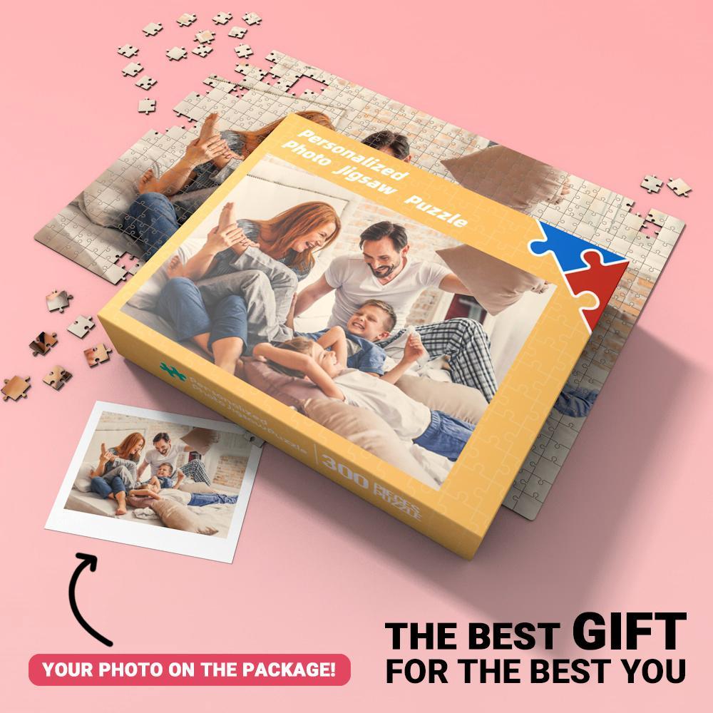 Custom Clear Jigsaw Puzzle Memorable Gifts For Best Dad-35-1000 Pieces - mysiliconefoodbag