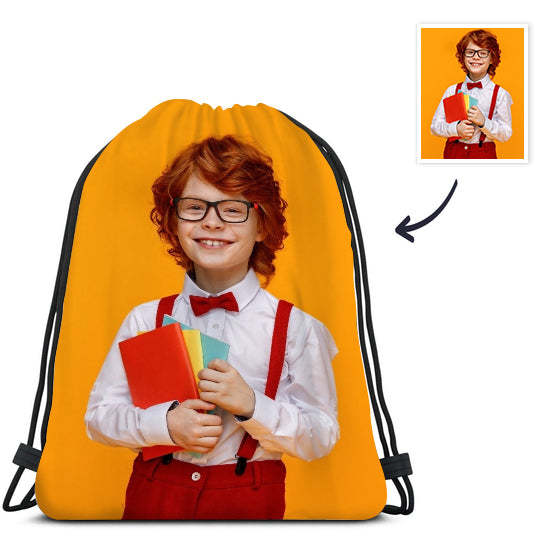 Custom Drawstring Bags Personalized Photo Drawstring Sportpack