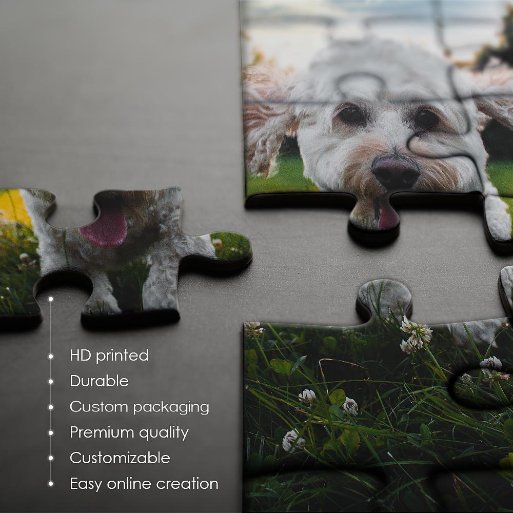 Custom Clear Jigsaw Puzzle Memorable Gifts For Best Dad-35-1000 Pieces - mysiliconefoodbag