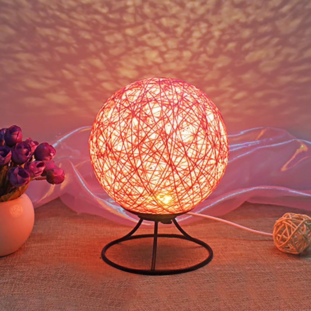 Sepak Takraw Night Light Moon Lamp LED Decorative Night Light Seven Colors Usb Table Lamp Bedroom Bedside Home Decoration Gift - mysiliconefoodbag