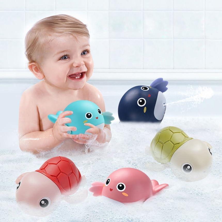 5-Pack Wind Up Animal Bath Toys for Toddlers 1-3 Swimming Pool Gift