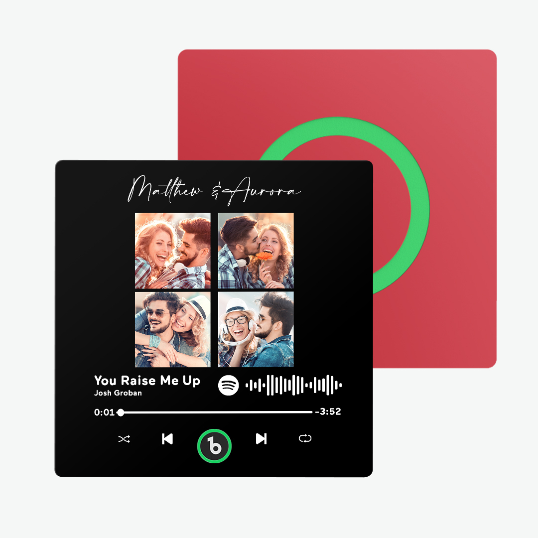 Custom Music & Photo Fridge Magnet FridgeBeats Pro Supports Bluetooth Connectivity New 4.0 Upgrade Colorful Frame Album Fridge Magnet Gifts for Christmas