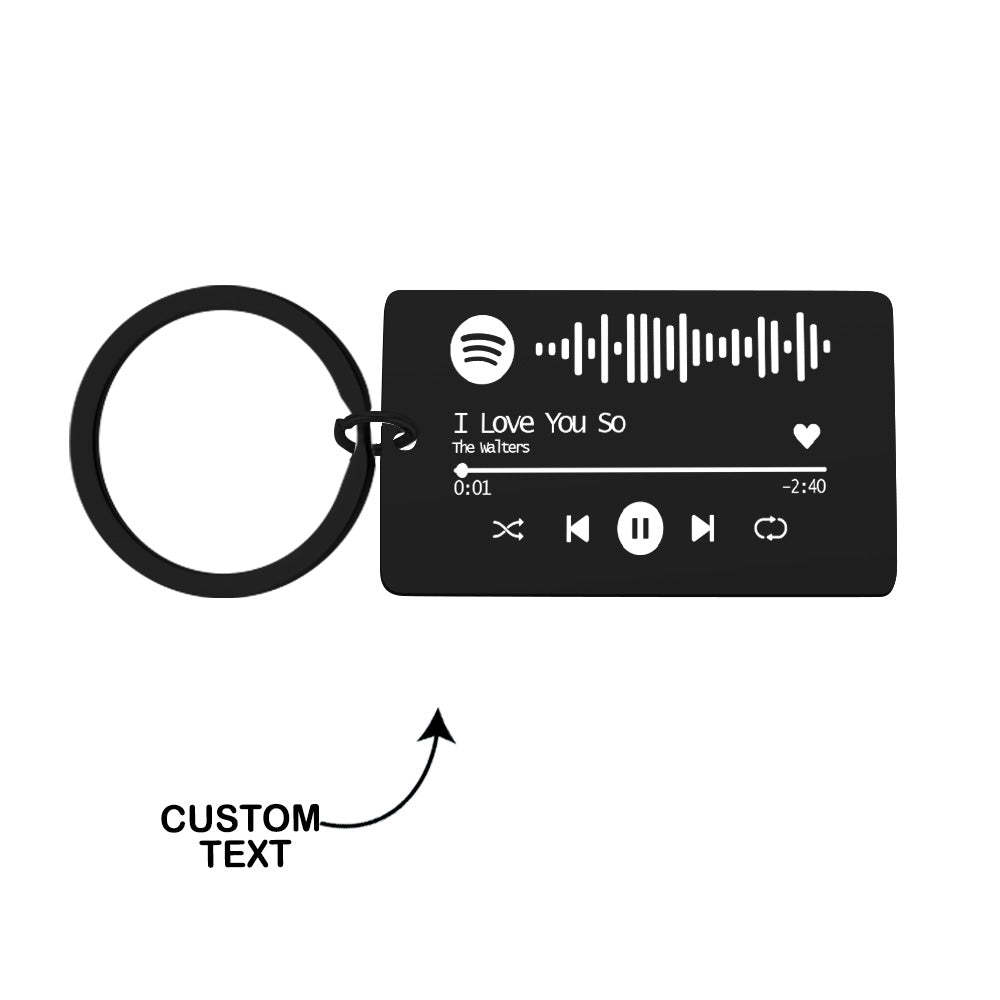 Custom Spotify Code Keyring Gifts for Couple 4 Color - mycustomtirecover