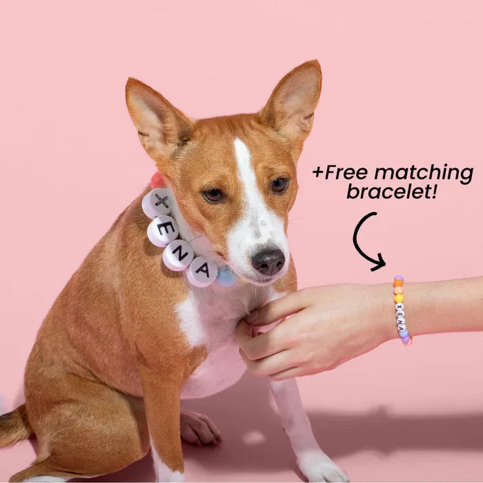 Personalized Pet Name Necklace – Comes with a Free Matching Bracelet - GiftLab