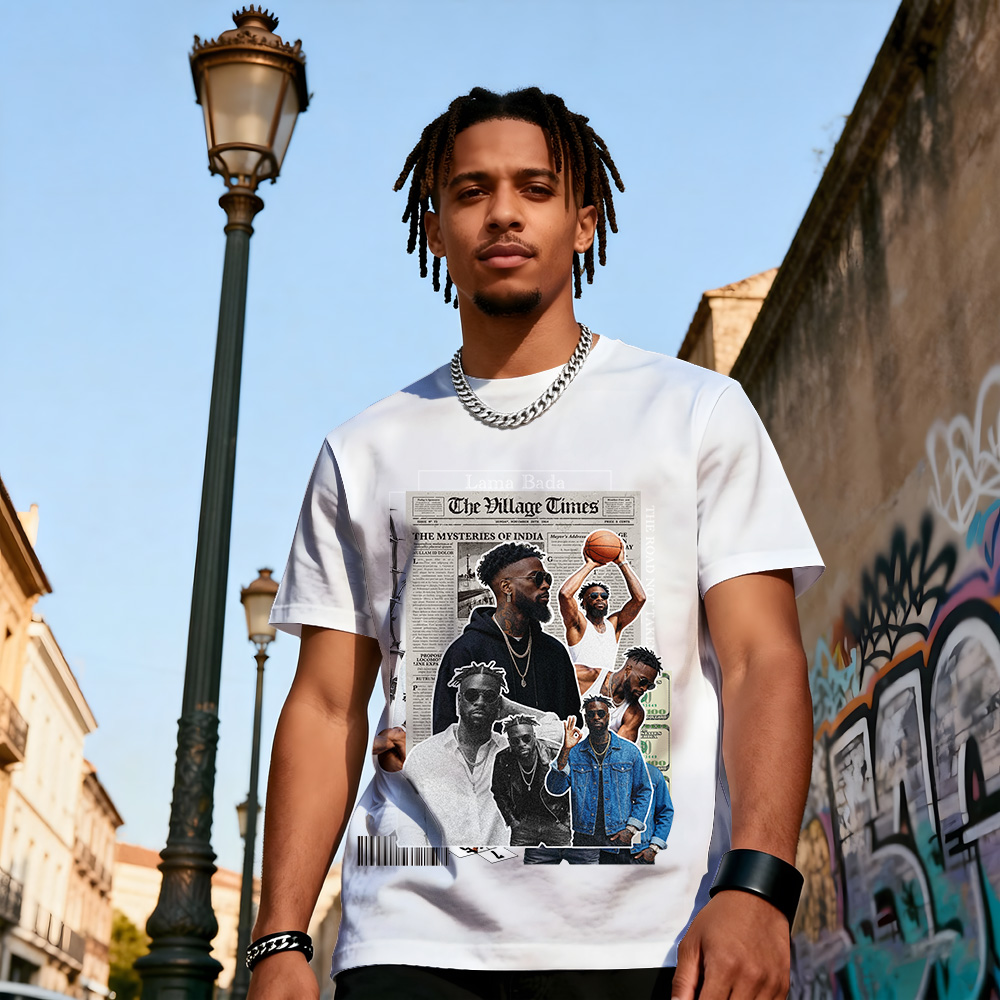 Custom Photo Vintage Tee Shadow Shady Style Personalized Photo T-shirt Gift for Valentine's Day