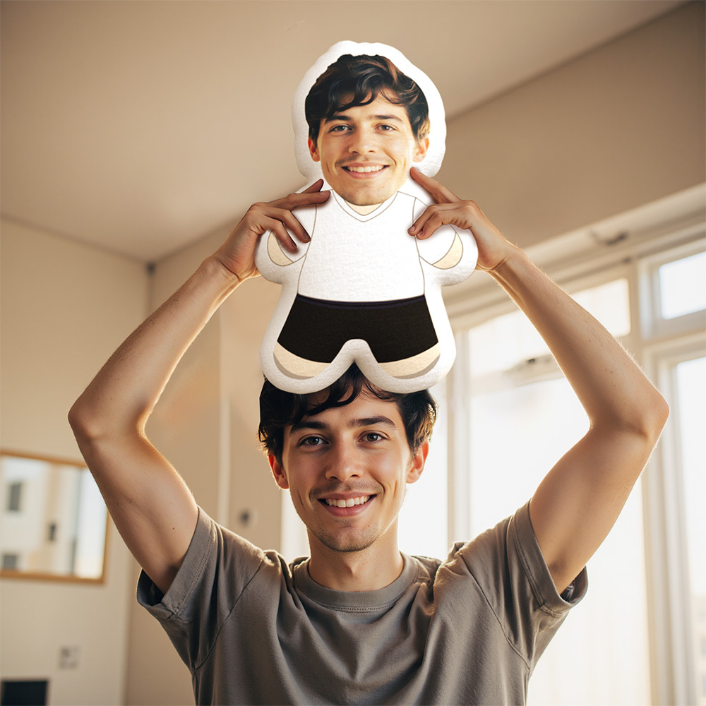 My Face Pillow Custom Face Pillow White Shirt Minime Personalised Photo Minime Pillow