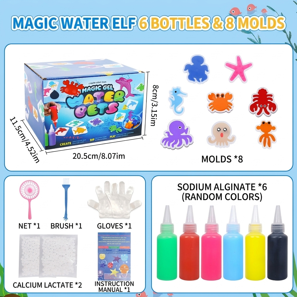 Dan&Darci Magic Gel Water Pets Kit - DIY Squishy Maker for Kids Gift