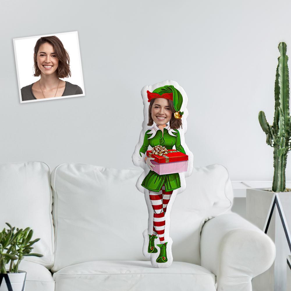 Unique Personalized Cool Beautiful Santa Throw Pillow Different Christmas Colors Minime Throw Pillow Distinctive Chrismas Gift