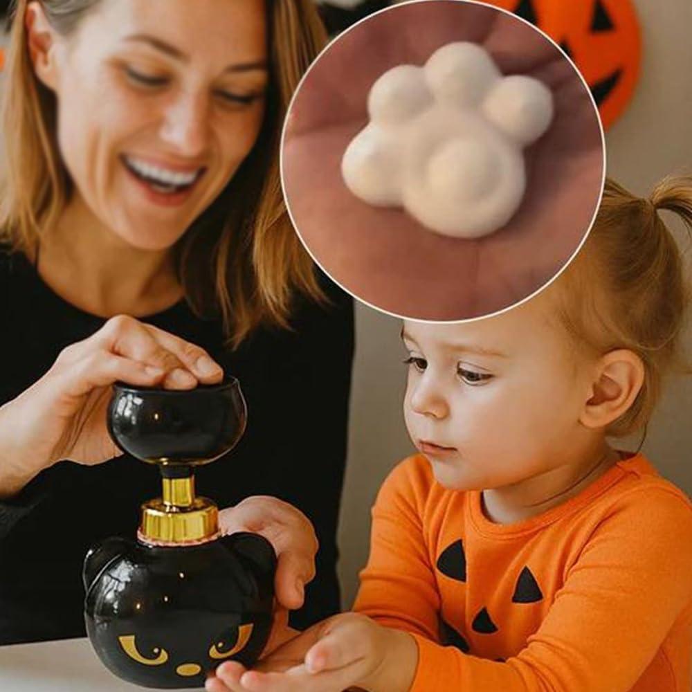 Cute Cat Paw Foam Soap Dispenser, Black Kitten Foaming Pump Bottle Creates Paw-Shaped Foam, Refillable Empty Hand Soap Pump Container for Bathroom Kitchen, Cat Lovers Gift - mysiliconefoodbag