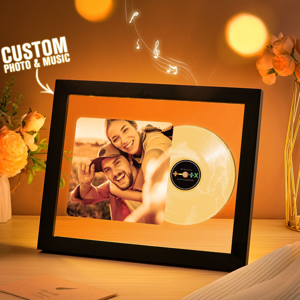 Music Photo Frame Night Lights Music Desk Decor That Plays Music Without Cell Phone Multiple Styles Couple Gifts