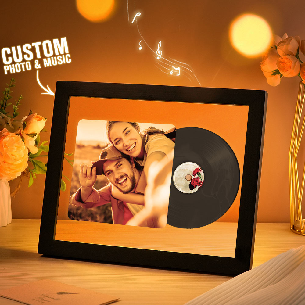 Music Photo Frame Night Lights Music Desk Decor That Plays Music Without Cell Phone Multiple Styles Couple Gifts