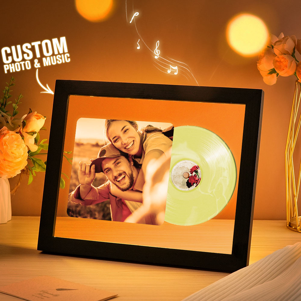 Music Photo Frame Night Lights Music Desk Decor That Plays Music Without Cell Phone Multiple Styles Couple Gifts
