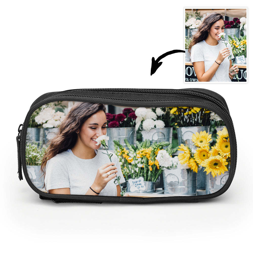 back to school custom photo pencil case