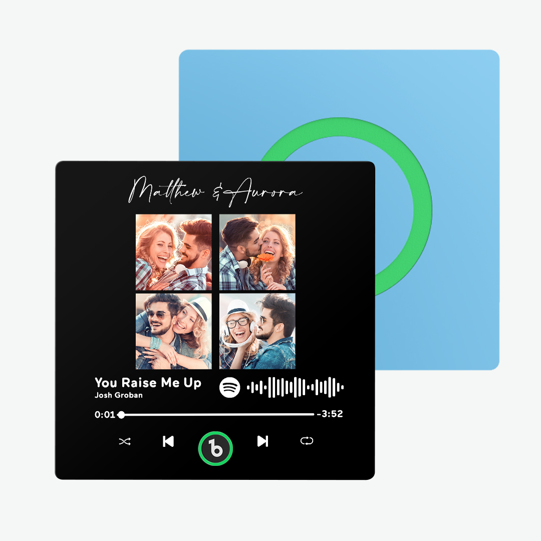 Custom Music & Photo Fridge Magnet FridgeBeats Pro Supports Bluetooth Connectivity New 4.0 Upgrade Colorful Frame Album Fridge Magnet Gifts for Christmas