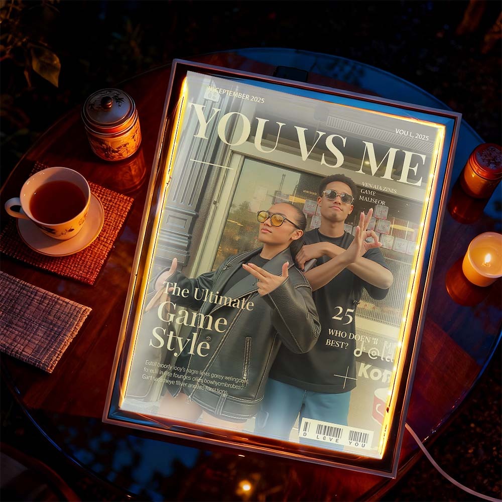 Personalized Magazine Cover Night Light