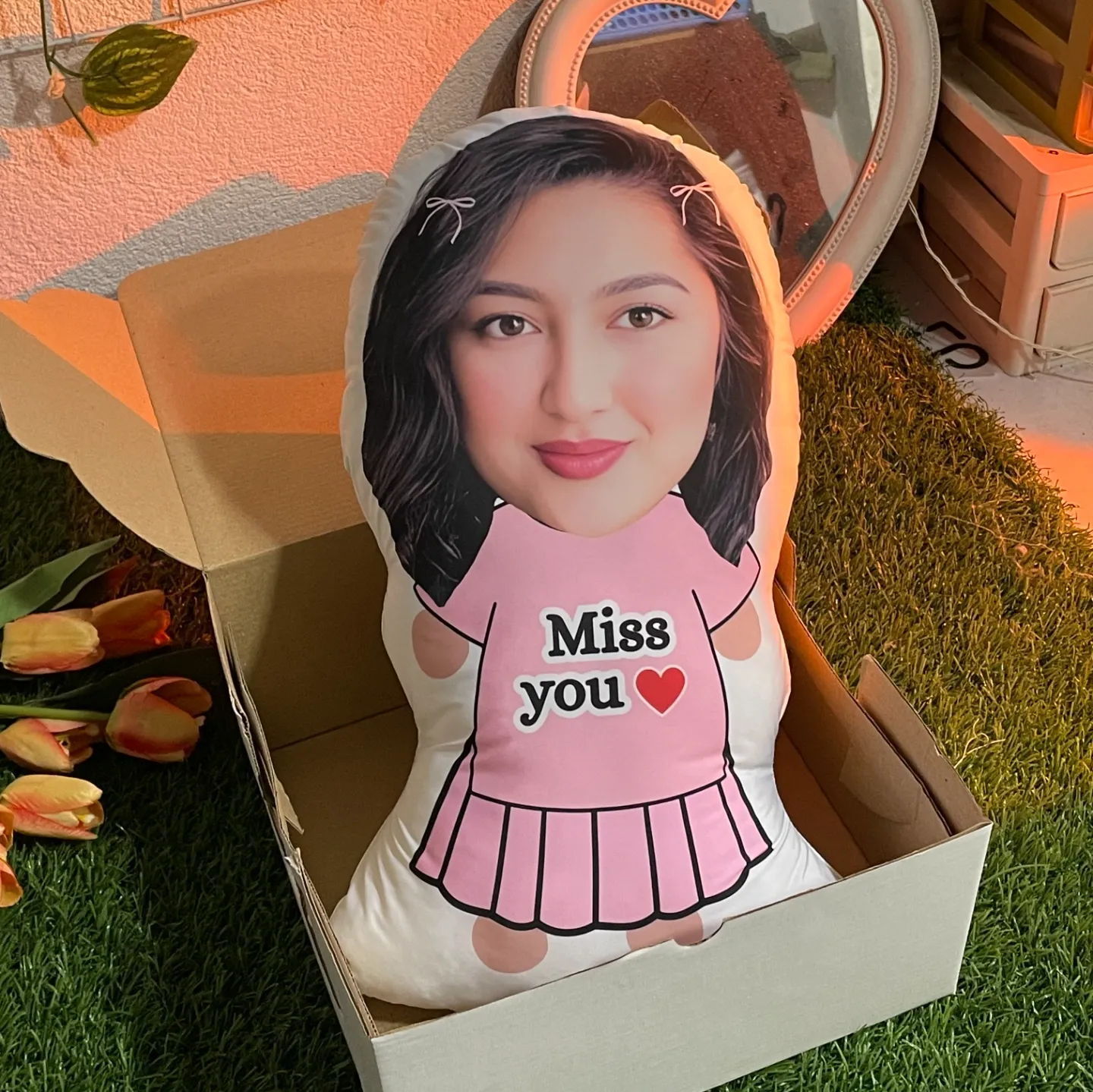 Miss You Mini Me Pillow