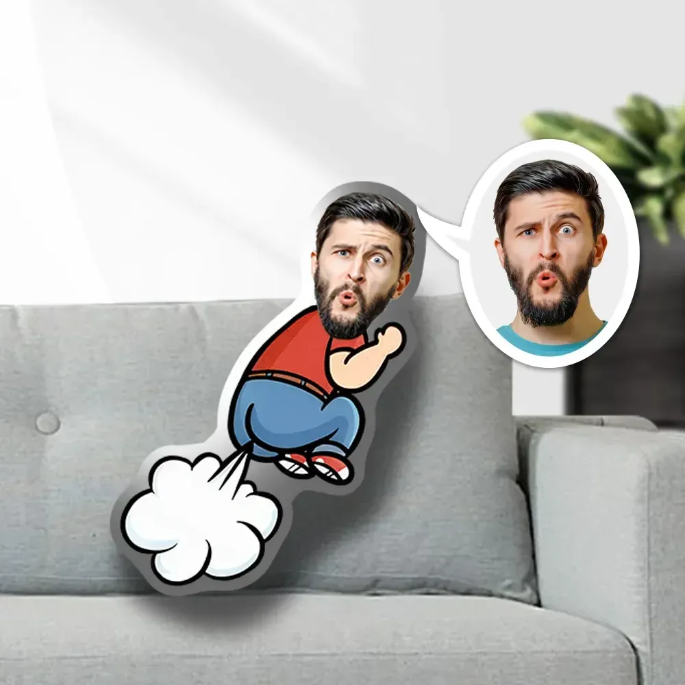 Personalized Minime Throw Pillow Custom Photo Pillow Gift for Her - mysiliconefoodbag